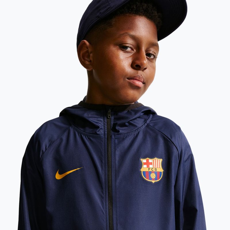 Vaikiška futbolo striukė Nike FC Barcelona Academy Pro blackened blue/black/mineral yellow 7
