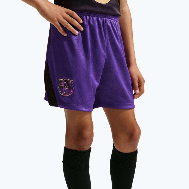 Vaikiški futbolo šortai Nike FC Barcelona 2026/27 Stadium Away field purple/black/black 7