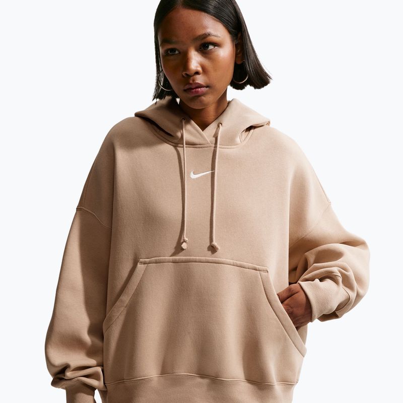 Moteriškas džemperis Nike Sportswear Phoenix Fleece Oversized linen/sail 4