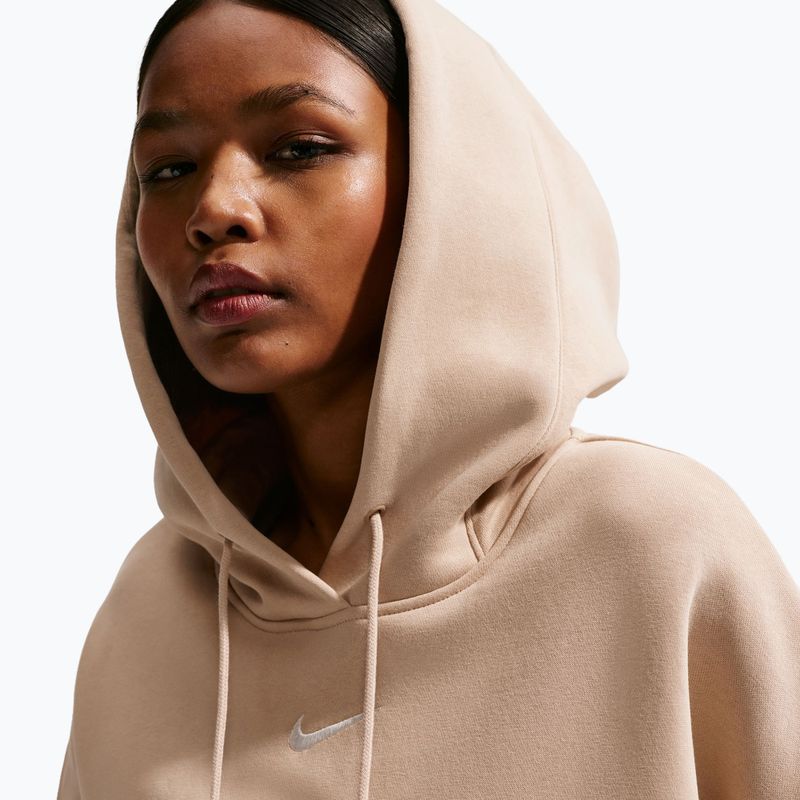 Moteriškas džemperis Nike Sportswear Phoenix Fleece Oversized linen/sail 5