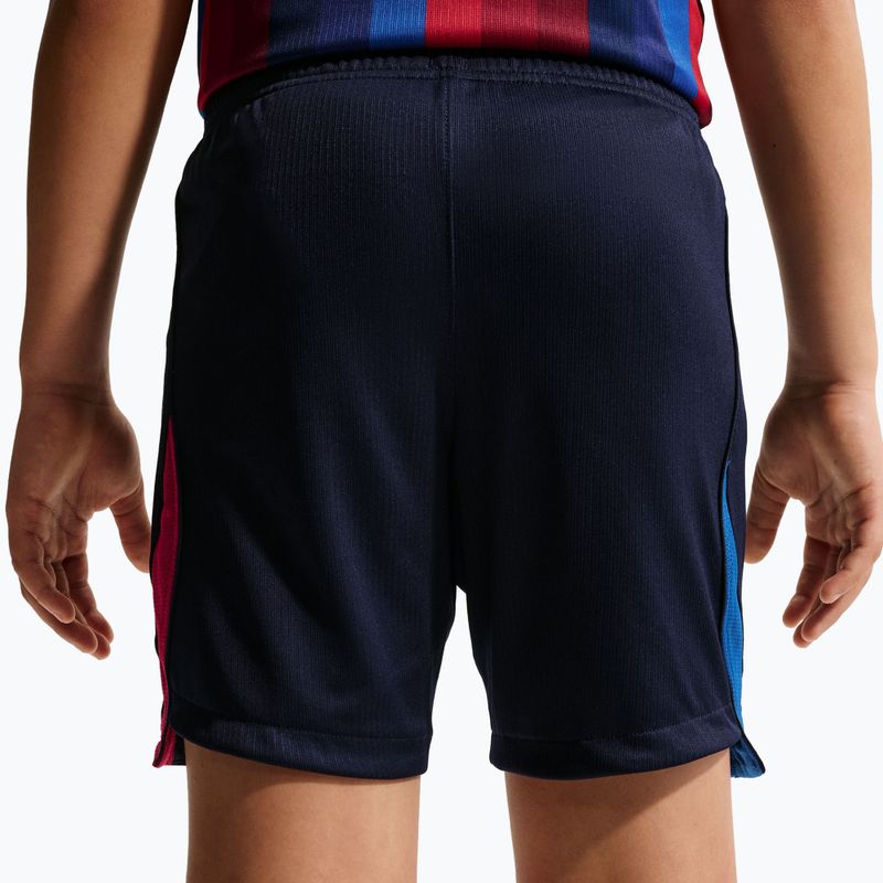 Vaikiški futbolo šortai Nike FC Barcelona Dri-Fit Stadium Home blackened blue/mineral yellow 3