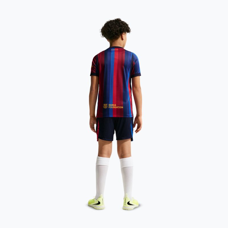 Vaikiški futbolo šortai Nike FC Barcelona Dri-Fit Stadium Home blackened blue/mineral yellow 5