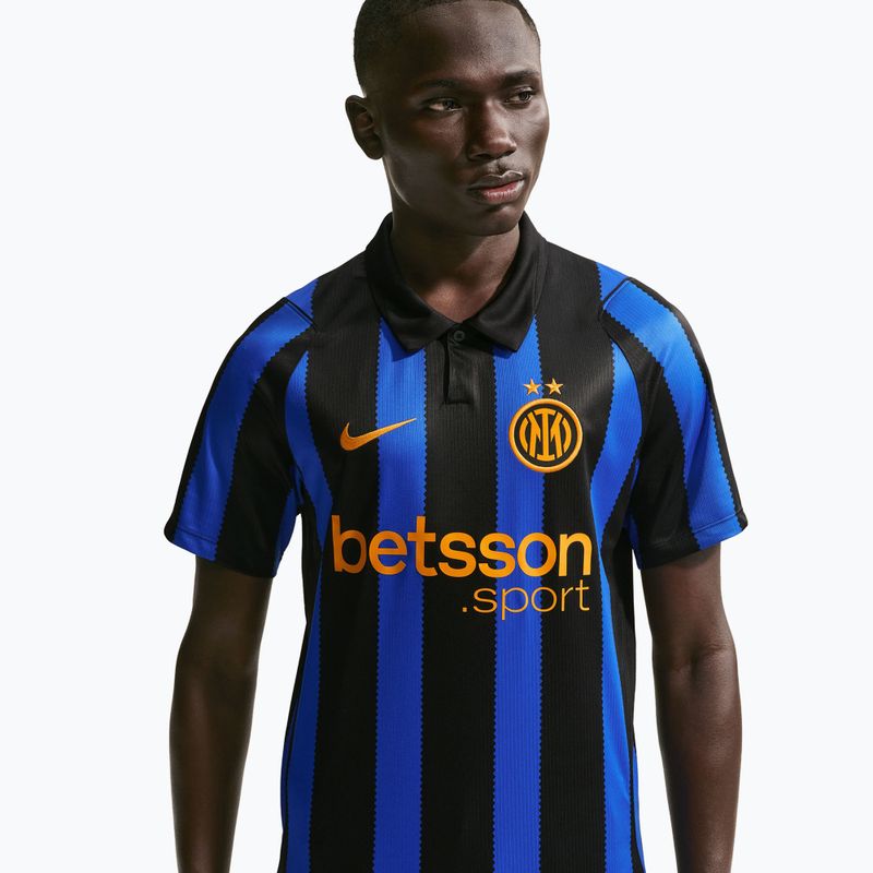 Vyriški futbolo marškinėliai Nike Inter Milan Dri-Fit Stadium Home lyon blue/black/university gold 3