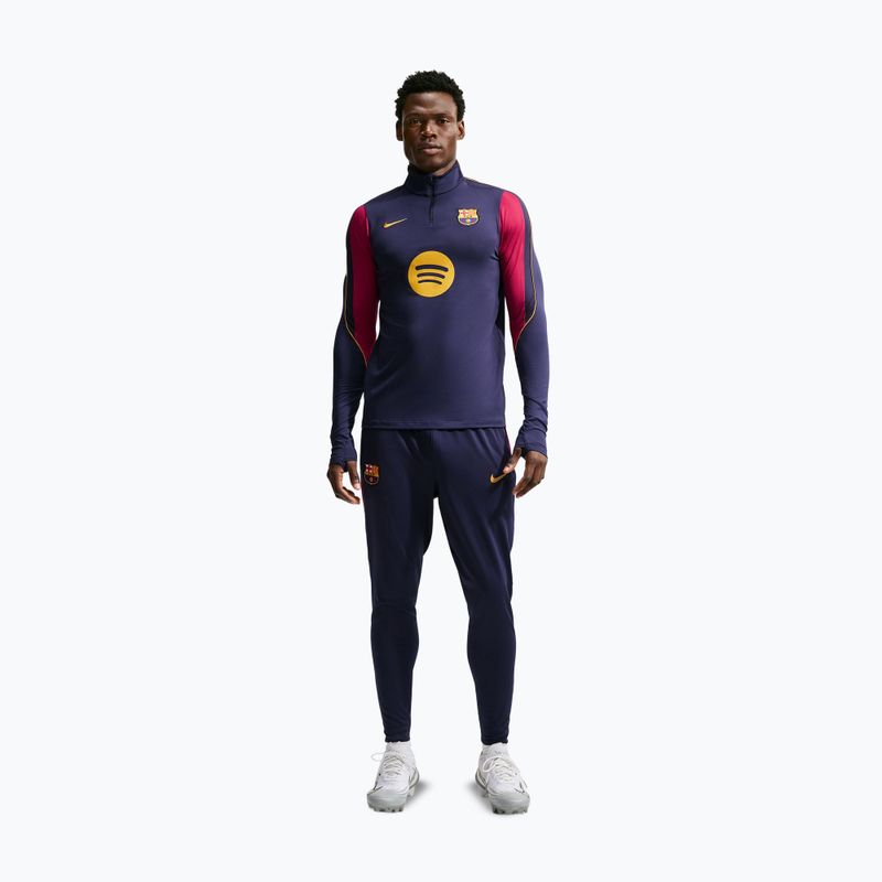 Vyriškas futbolo džemperis Nike FC Barcelona Strike Soccer Drill Top blackened blue/mineral yellow 2