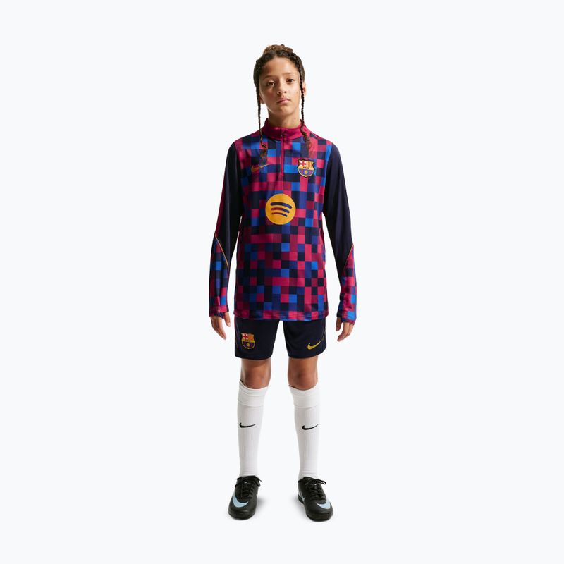 Vaikiškas futbolo džemperis Nike FC Barcelona Dri-Fit Strike Drill Top noble red/noble red/mineral yellow 2