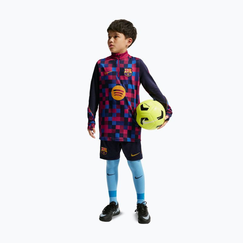 Vaikiškas futbolo džemperis Nike FC Barcelona Dri-Fit Strike Drill Top noble red/noble red/mineral yellow 3