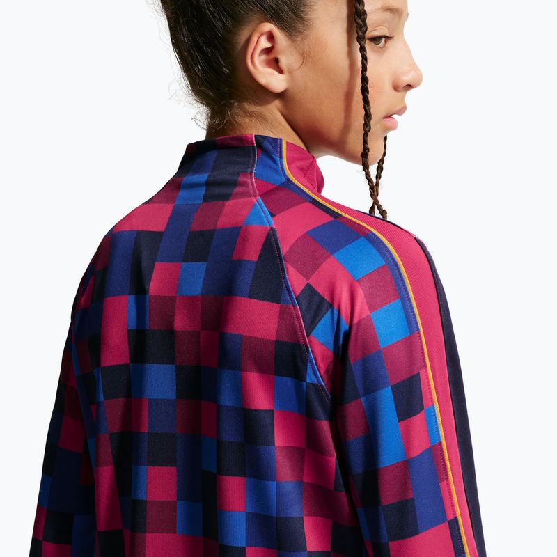 Vaikiškas futbolo džemperis Nike FC Barcelona Dri-Fit Strike Drill Top noble red/noble red/mineral yellow 6