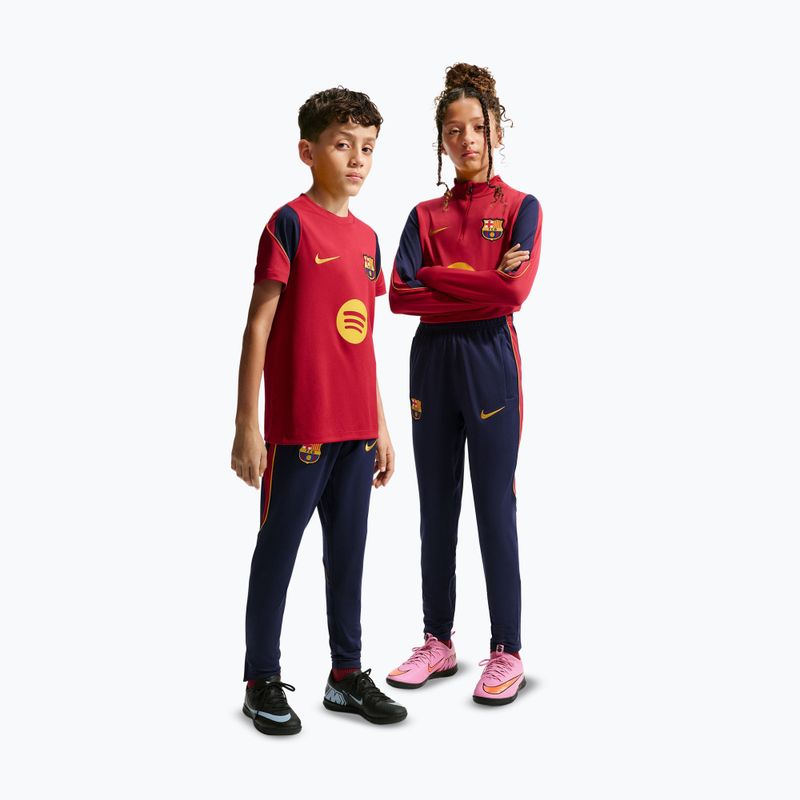 Vaikiškos futbolo kelnės Nike FC Barcelona Strike Dri-Fit blackened blue/noble red/yellow 2