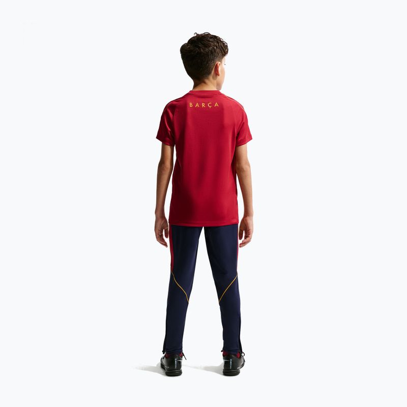 Vaikiškos futbolo kelnės Nike FC Barcelona Strike Dri-Fit blackened blue/noble red/yellow 4