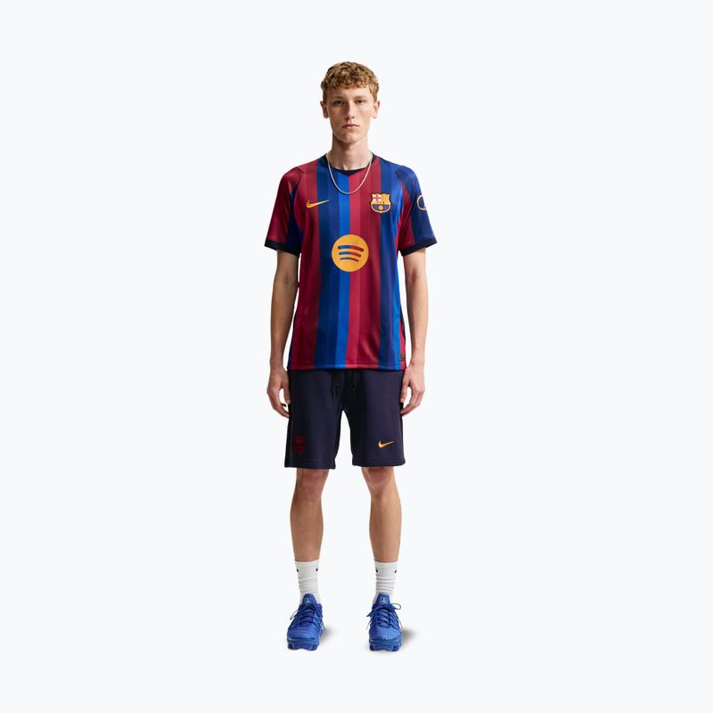 Vyriški futbolo marškinėliai Nike FC Barcelona Dri-Fit Stadium Home deep garnet/blue void/mineral yellow 2