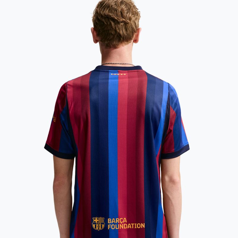 Vyriški futbolo marškinėliai Nike FC Barcelona Dri-Fit Stadium Home deep garnet/blue void/mineral yellow 4