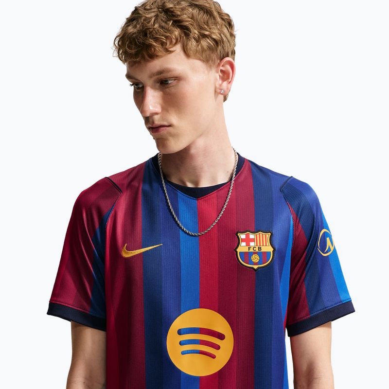 Vyriški futbolo marškinėliai Nike FC Barcelona Dri-Fit Stadium Home deep garnet/blue void/mineral yellow 5