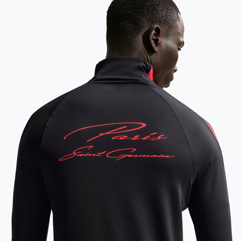 Vyriškas futbolo džemperis Nike Paris Saint-Germain Strike Dri-Fit Soccer Knit Drill Top black/global red/global red 5