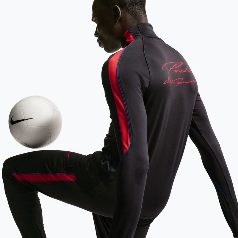 Vyriškas futbolo džemperis Nike Paris Saint-Germain Strike Dri-Fit Soccer Knit Drill Top black/global red/global red 6