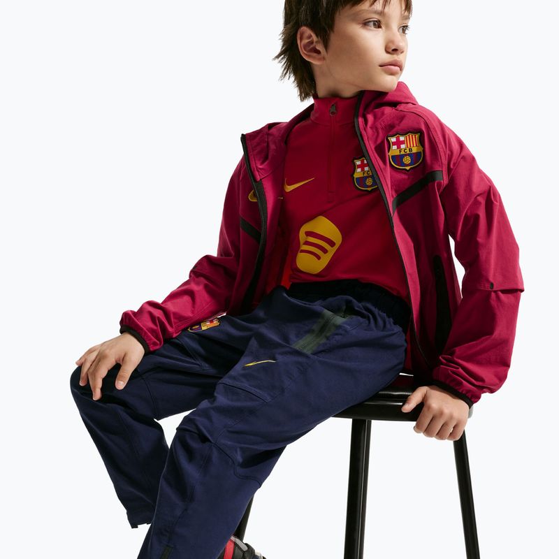 Vaikiškos futbolo kelnės Nike FC Barcelona Tech Woven blackened blue/black/mineral yellow 6
