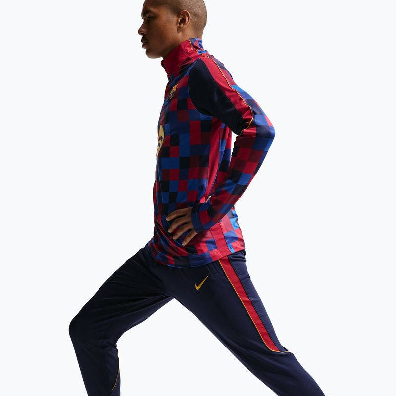 Vyriškos futbolo kelnės Nike FC Barcelona Strike Dri-Fit blackened blue/noble red/yellow 4