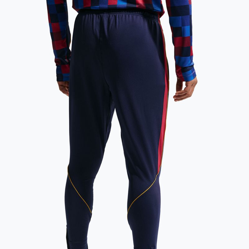 Vyriškos futbolo kelnės Nike FC Barcelona Strike Dri-Fit blackened blue/noble red/yellow 5