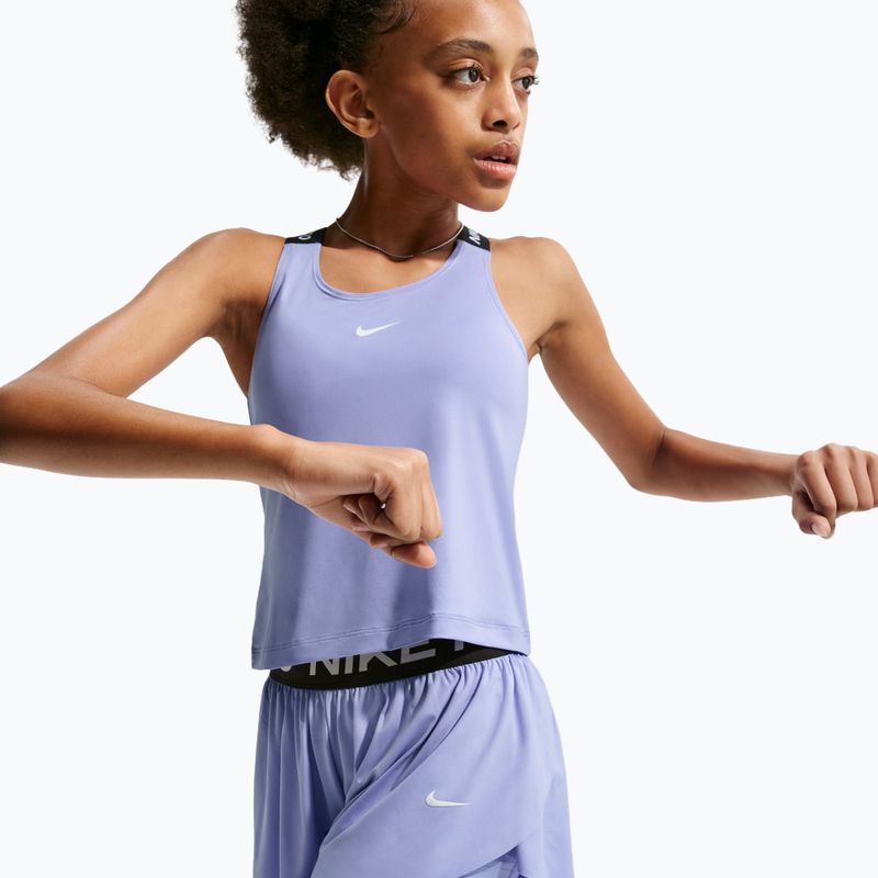 Vaikiški šortai Nike Pro Dri-Fit 2in1 light thistle/black/white 4