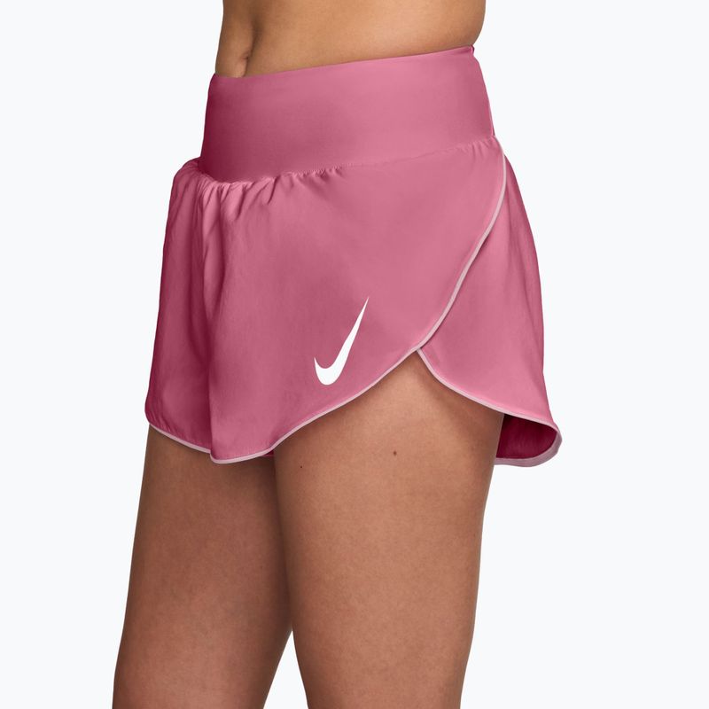 Moteriški bėgimo šortai Nike Tempo Swoosh Dri-Fit Mid-Rise Brief-Lined peony/pink foam/white 3