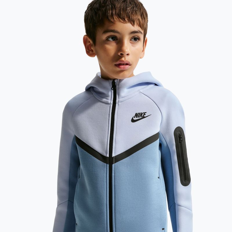 Vaikiškas džemperis Nike Sportswear Tech Fleece Full Zip hydrogen blue/work blue/black/black 4