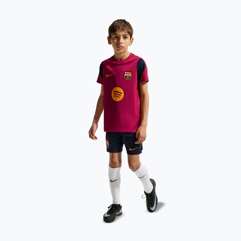Vaikiški futbolo marškinėliai Nike FC Barcelona Strike Dri-Fit noble red/blackened blue 2