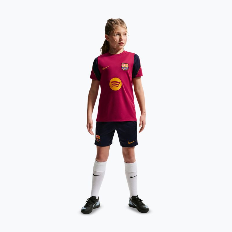 Vaikiški futbolo marškinėliai Nike FC Barcelona Strike Dri-Fit noble red/blackened blue 3