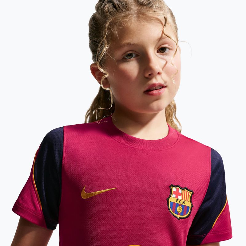 Vaikiški futbolo marškinėliai Nike FC Barcelona Strike Dri-Fit noble red/blackened blue 6