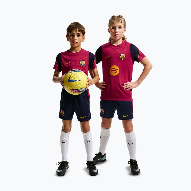 Vaikiški futbolo šortai Nike FC Barcelona Strike blackened blue/noble red/mineral yellow 2