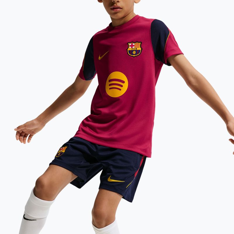Vaikiški futbolo šortai Nike FC Barcelona Strike blackened blue/noble red/mineral yellow 3