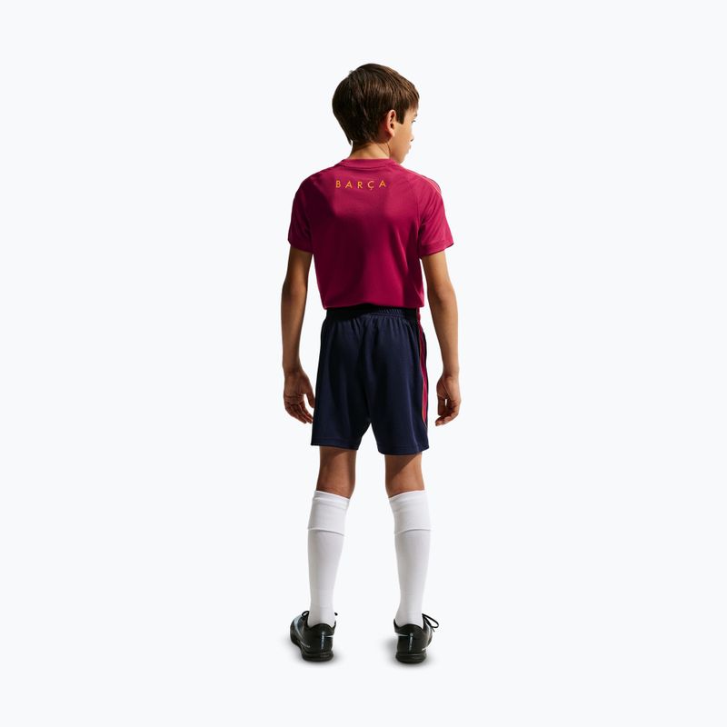 Vaikiški futbolo šortai Nike FC Barcelona Strike blackened blue/noble red/mineral yellow 4