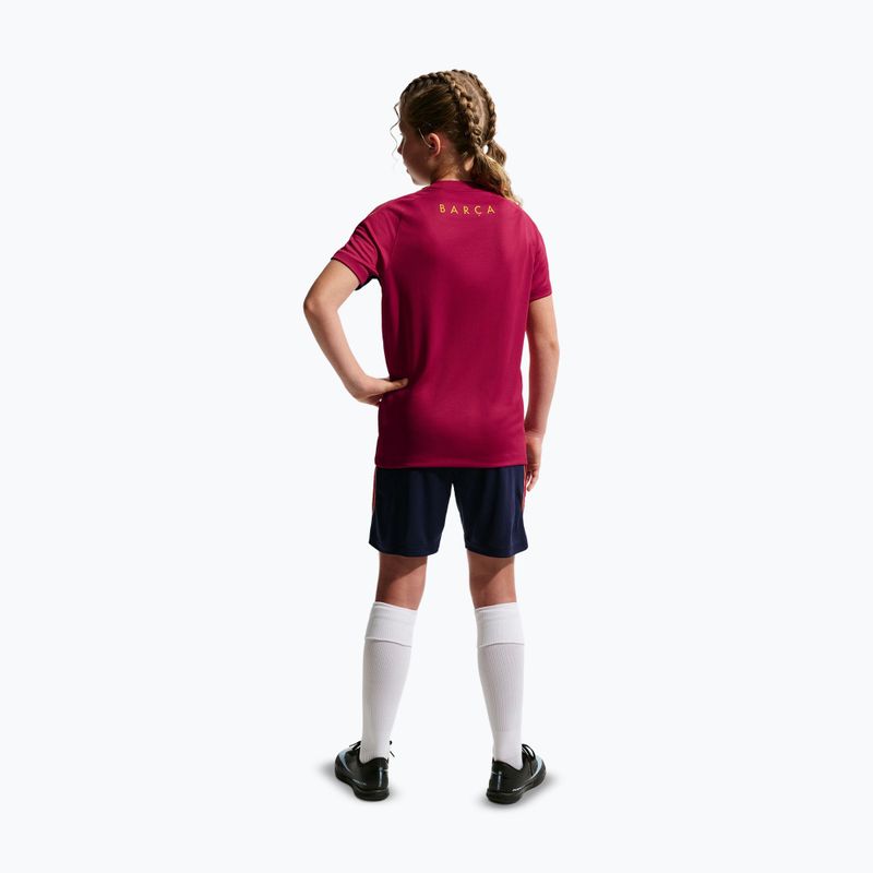 Vaikiški futbolo šortai Nike FC Barcelona Strike blackened blue/noble red/mineral yellow 5