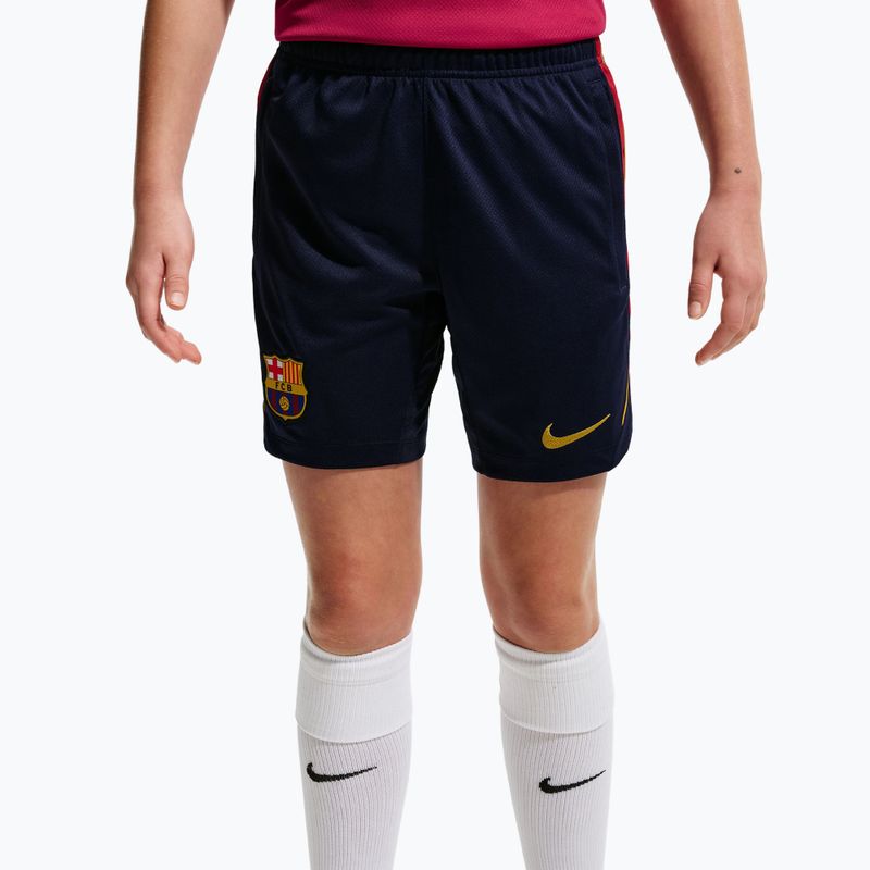Vaikiški futbolo šortai Nike FC Barcelona Strike blackened blue/noble red/mineral yellow 6