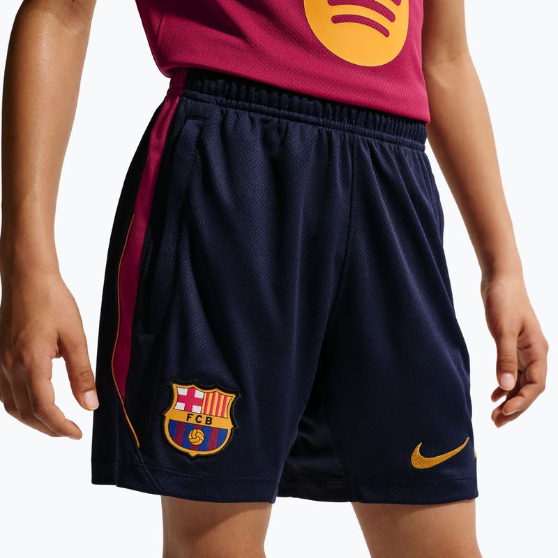 Vaikiški futbolo šortai Nike FC Barcelona Strike blackened blue/noble red/mineral yellow 7