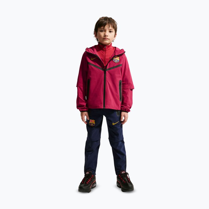 Vaikiška futbolo striukė Nike FC Barcelona Tech Full Zip noble red/black/mineral yellow 2