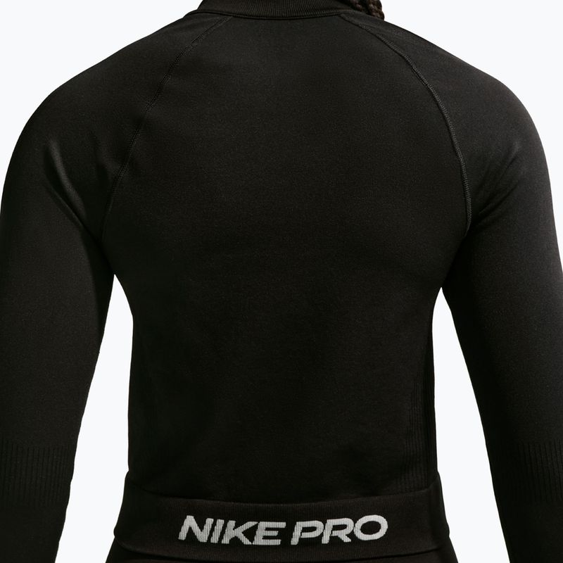 Moteriškas treniruočių džemperis Nike Pro Seamless black/white 4