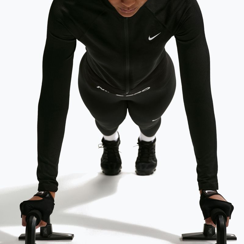 Moteriškas treniruočių džemperis Nike Pro Seamless black/white 5