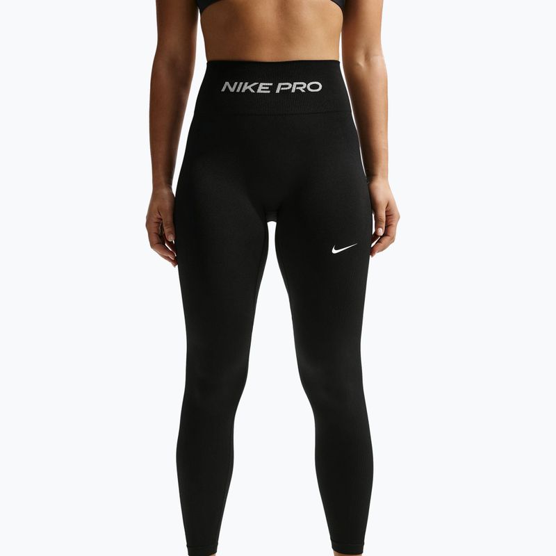 Moteriškos tamprės Nike Pro Seamless black/white