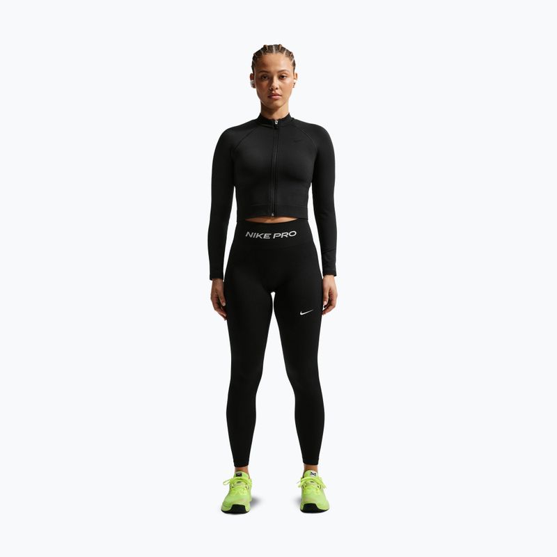 Moteriškos tamprės Nike Pro Seamless black/white 2