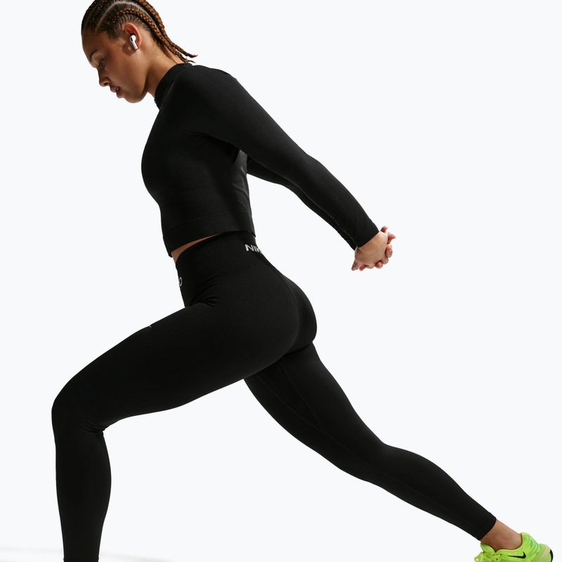 Moteriškos tamprės Nike Pro Seamless black/white 5