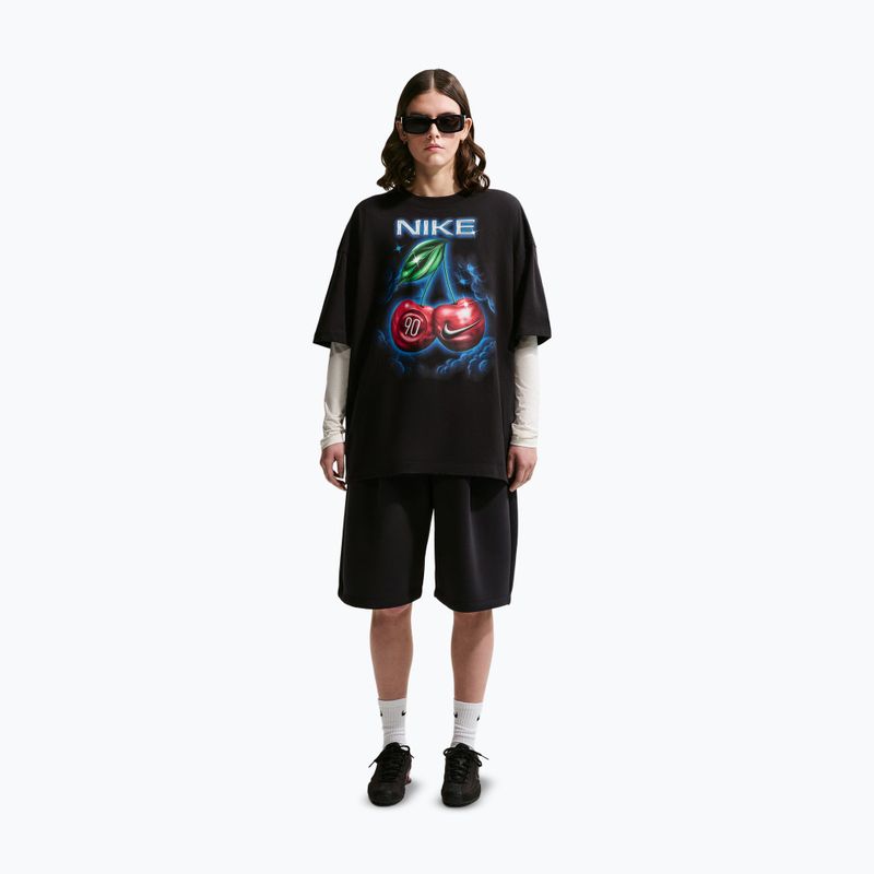 Moteriški marškinėliai Nike Sportswear Classic Oversized juodi 2
