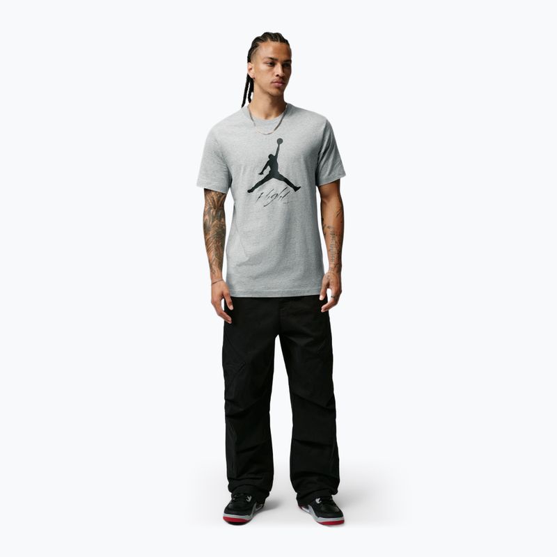 Vyriški marškinėliai Jordan Jumpman Flight dark grey heather 2