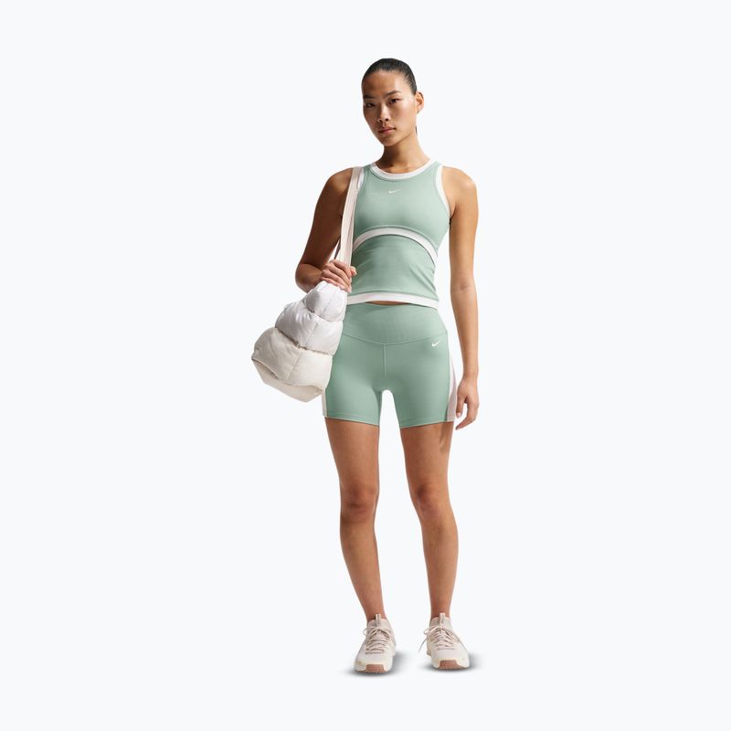 Moteriški šortai Nike One High Waisted Biker 5" steam/white/white 2
