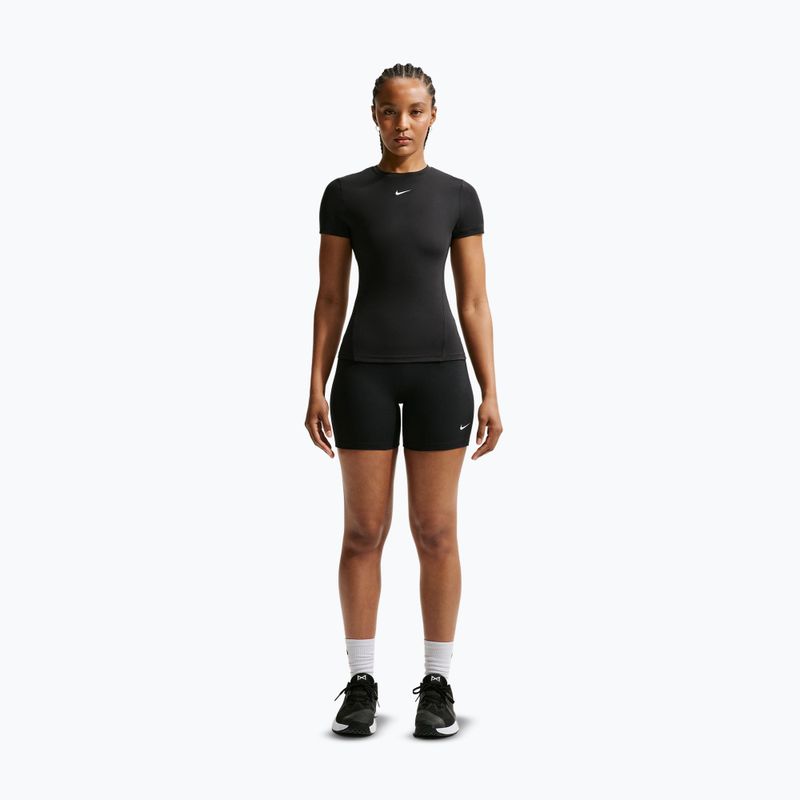 Moteriški treniruočių marškinėliai Nike One Fitted black/white 2