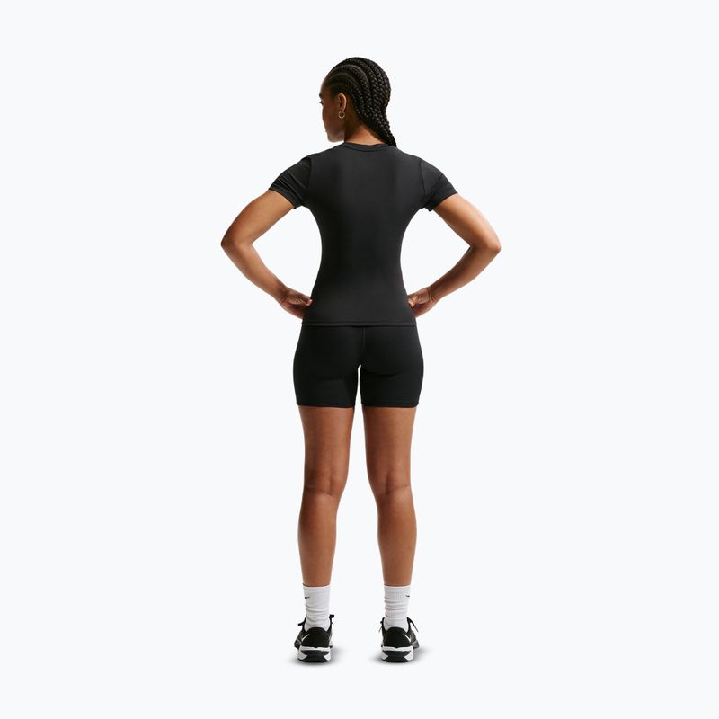 Moteriški treniruočių marškinėliai Nike One Fitted black/white 3