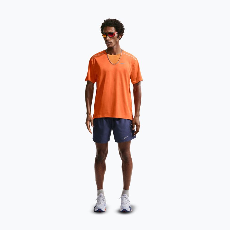 Vyriški bėgimo marškinėliai Nike Miler Dri-Fit UV safety orange 2