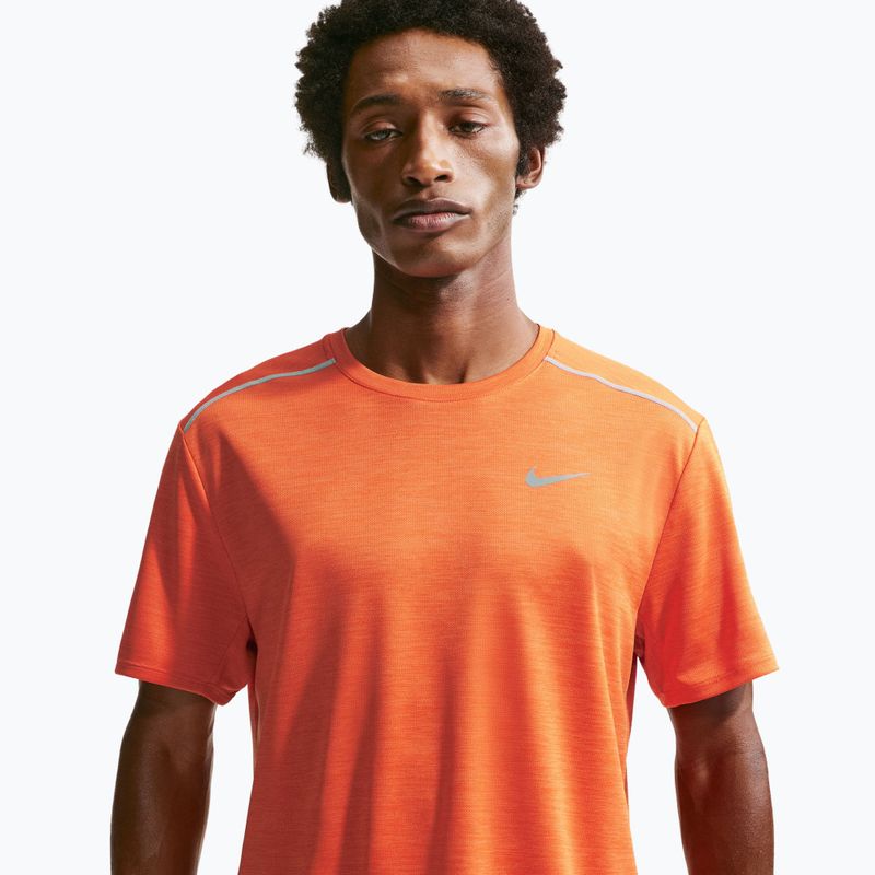Vyriški bėgimo marškinėliai Nike Miler Dri-Fit UV safety orange 4