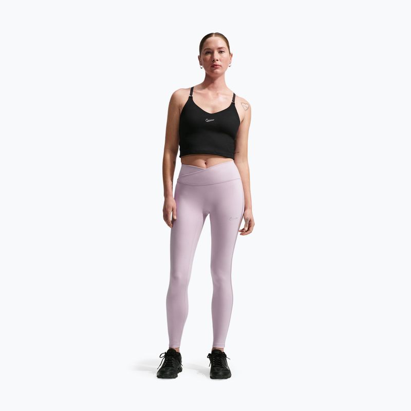 Moteriškos tamprės Nike One High-Waisted Seamless platinum violet 2