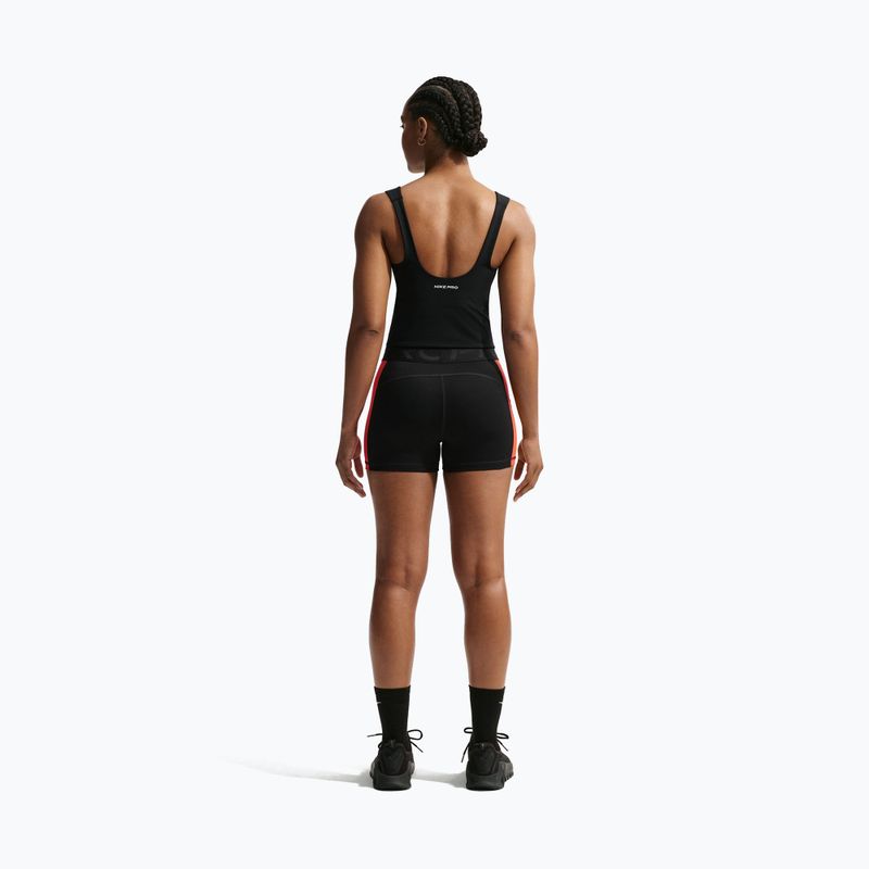 Moteriški treniruočių marškinėliai Nike Pro Sculpt Medium Support Padded Tank black/white 3