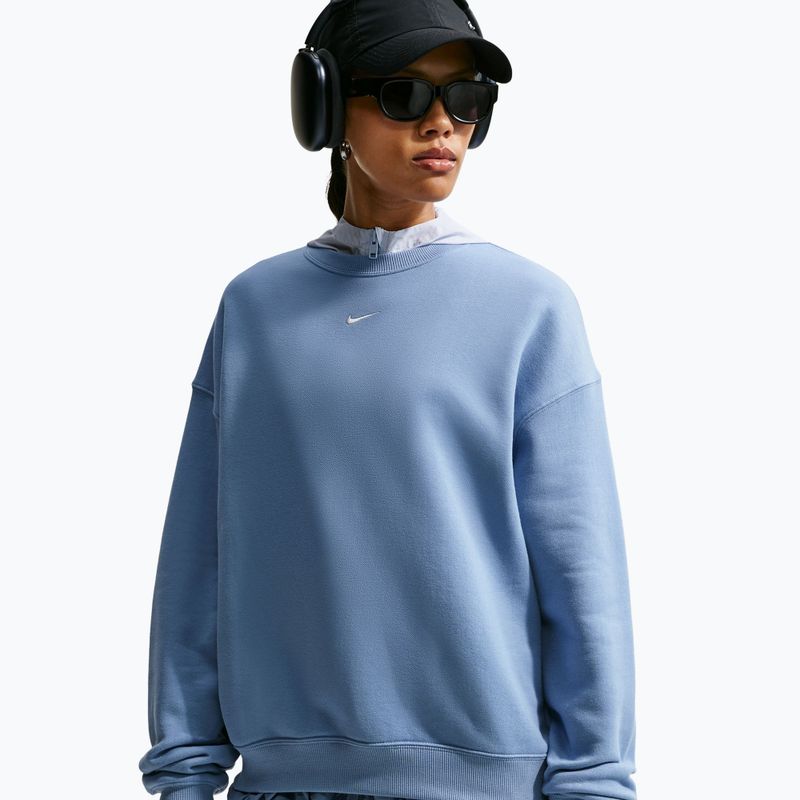 Moteriškas džemperis Nike Studio Fleece Medium Weight work blue/sail 4