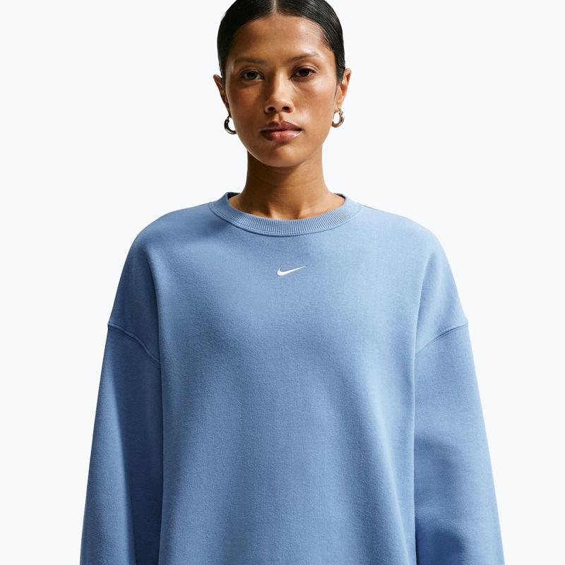 Moteriškas džemperis Nike Studio Fleece Medium Weight work blue/sail 5